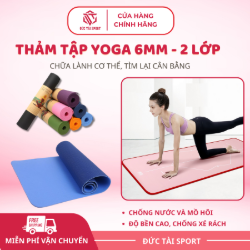 Picture of Thảm Yoga 6mm 2 lớp định tuyến ECO (Không túi)