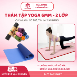 Picture of Thảm Yoga 6mm 2 lớp định tuyến ECO (Không túi)