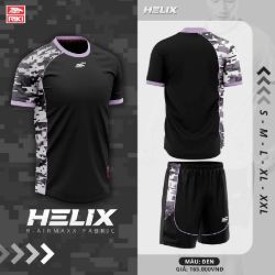 Bộ quần áo bóng đá Riki Helix màu Hồng